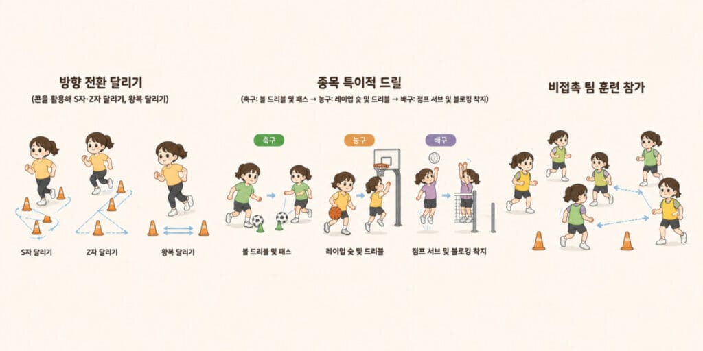 전방십자인대 이식건 수술 후 5단계 기능 회복기 (6~9개월) 핵심운동을 설명하는 그림입니다.